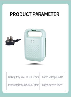 Beirui Mini Breakfast Machine , Multifunction Sandwich Maker, Waffle Maker, Panini Press Breakfast Sandwich Maker, Grilled Cheese Maker, Kitchen Appliances, Camping 600W, Lunch, Snacks  - Image 3