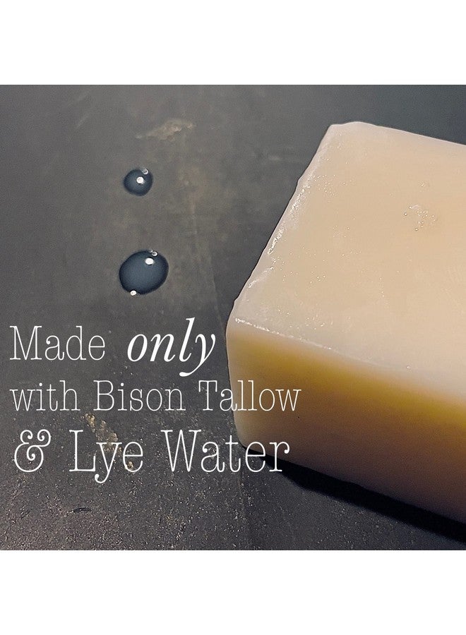 Big Crazy Buffalo Pure Bison Tallow Buff Soap Bar, Unscented, (2 pack) - Cleans, Moisturizing, Non-Habit Forming, Soothes, Hydration, Naturally Derived - No Dyes, Chemicals, Fragrances, Preservatives - Image 3