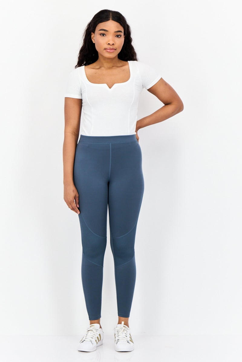 Reebok Women Sportswear Fit Running Leggings, Slate Blue - Image 3