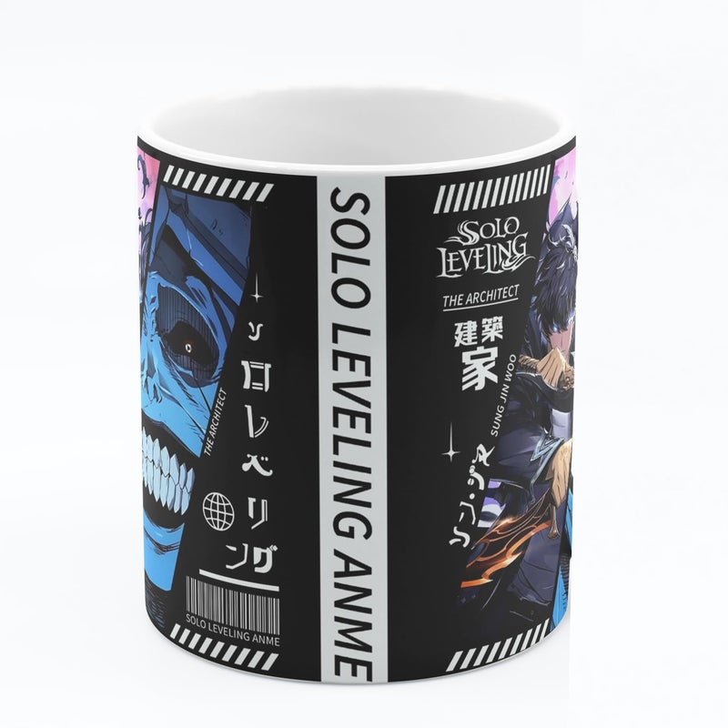 QURESHH Solo Leveling- Sung Jeen wu Anime Printed Coffee Mug 350ml Best for Gifting & Presence  - Image 3