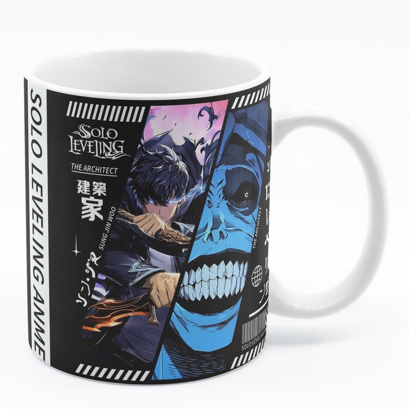 QURESHH Solo Leveling- Sung Jeen wu Anime Printed Coffee Mug 350ml Best for Gifting & Presence  - Image 4