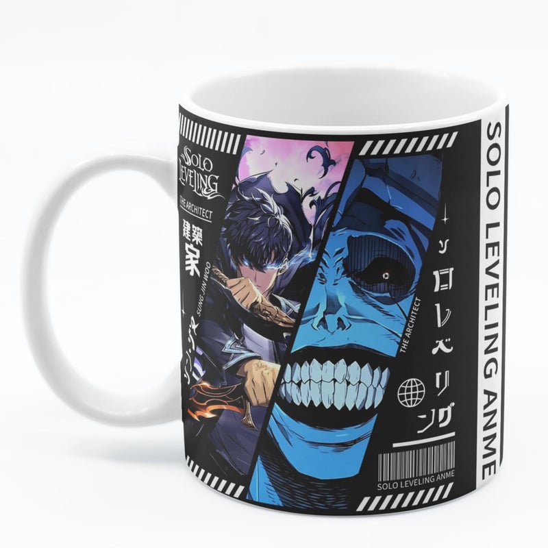 QURESHH Solo Leveling- Sung Jeen wu Anime Printed Coffee Mug 350ml Best for Gifting & Presence  - Image 2