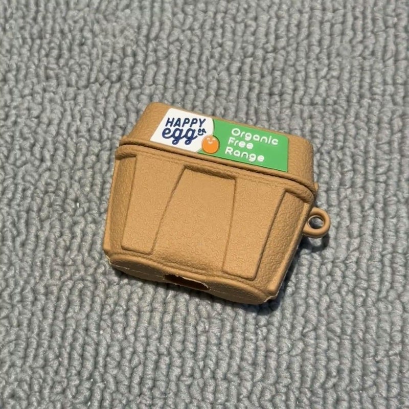 Lightweight Anti Drop Egg Shape Earbud Case For Airpods 1 2 Khaki - Image 5