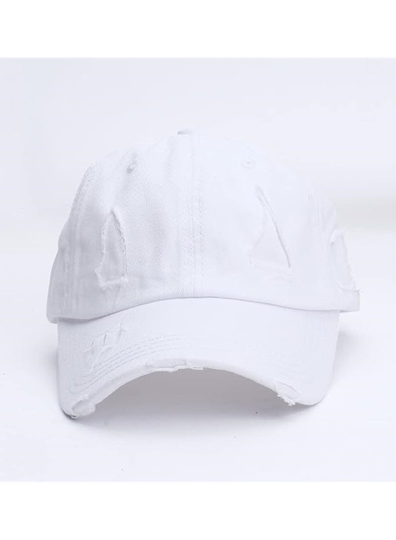 KASTWAVE Unisex Baseball Cap 2 Pack Golf Hats Cotton Dad Hat Classic Adjustable Size Unconstructed Plain Hat Vintage Washed Look Baseball Cap for Men - Image 5