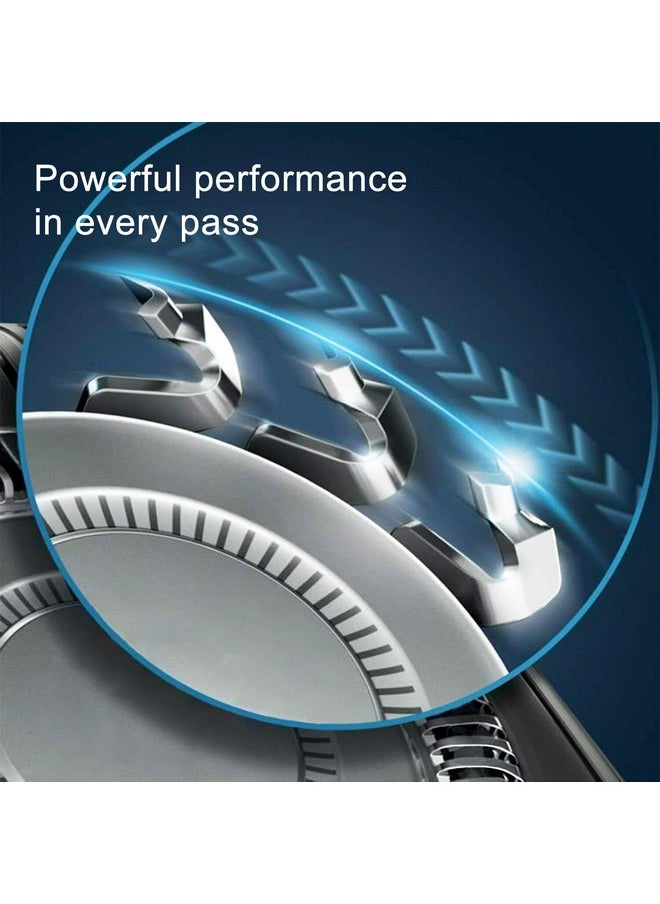 tuokiy - Sh70 Replacement Heads For Philips Norelco Series 7000 With S7788 S7000 Shaver Retaining Rings 3Pc Pack. - Image 1