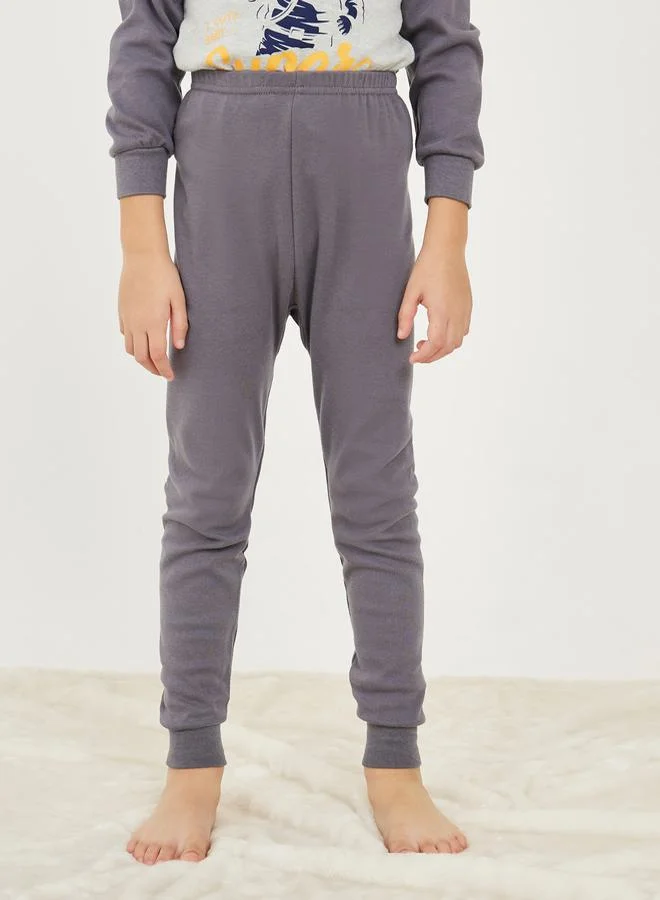 Styli Graphic Printed T-Shirt and Pants Pyjama Set