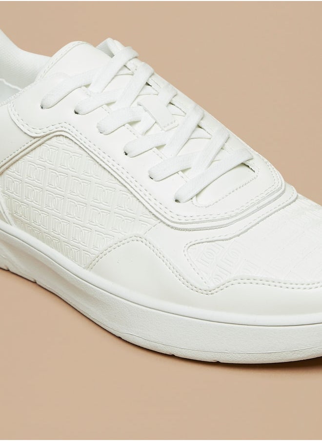 DUCHINI Men's Textured Lace-Up Sneakers  - Image 5