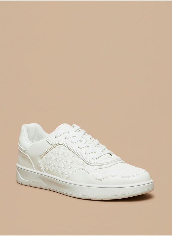 DUCHINI Men's Textured Lace-Up Sneakers  - Image 1