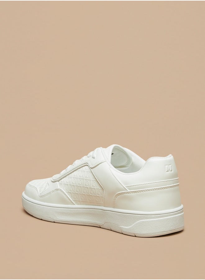 DUCHINI Men's Textured Lace-Up Sneakers  - Image 2