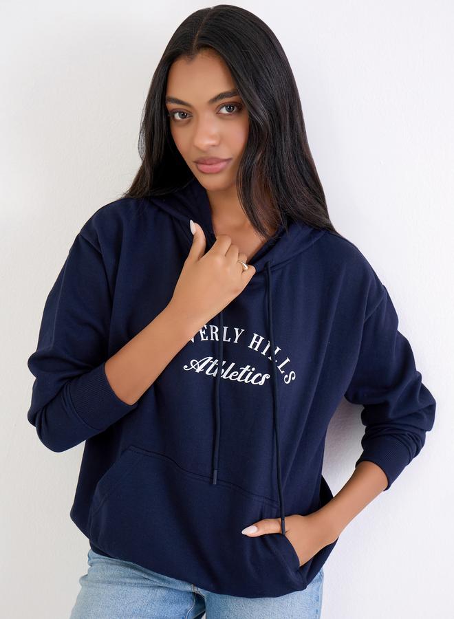 Styli Navy Blue Beverly Hills Athletics Hoodie - Image 1