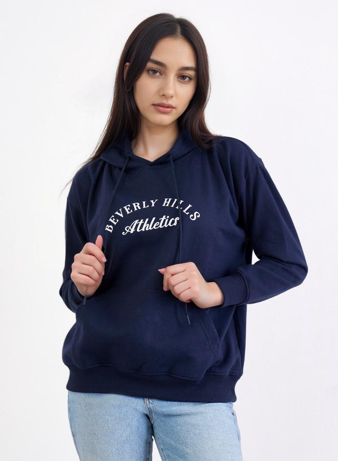 Styli Navy Blue Beverly Hills Athletics Hoodie - Image 3