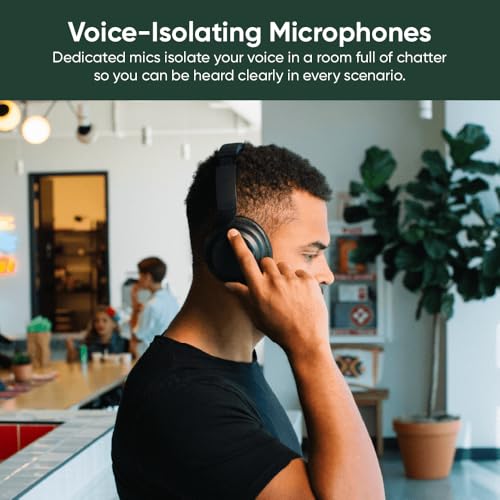 WYZE Noise Cancelling Headphones and Hard Case for Travel, Wireless Over The Ear Bluetooth Headphones with Active Noise Cancellation, Transparency Mode, Clear Voice Pick-up, Alexa Built-in - Image 5