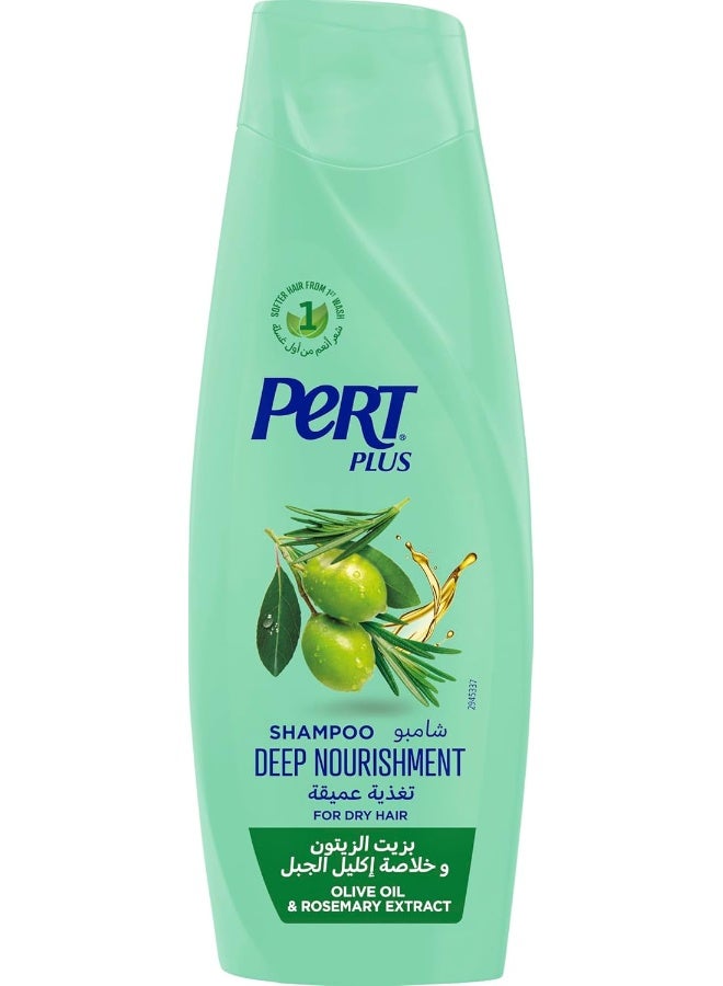 Pert Plus Deep Nourishment Shampoo with Olive Oil For Dry Hair 400ml - Image 1