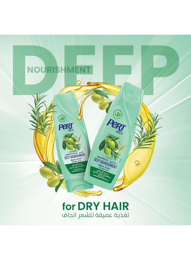 Pert Plus Deep Nourishment Shampoo with Olive Oil For Dry Hair 400ml - Image 4