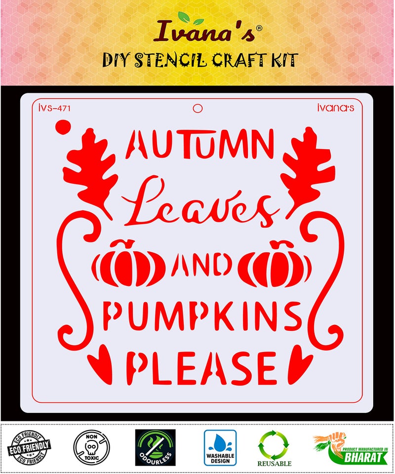 Ivana's Quotes Stencil for Art & Craft, Reusable DIY Decorative Stencil for Painting on Canvas, Fabric, Cloth, Paper, Glass, Furniture and Wall, Size - 6 x 6 inch, IVS-471 - Image 2