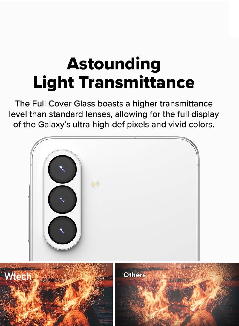 Wtech Samsung Galaxy S25 FE 5G 2025 Premium Camera Lens Film Protector Shield (MLHICR) - Clear - Image 4