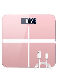 AIWANTO Digital Body Weight Scale Bathroom Weight Scale Body Scale Pink  - Image 1