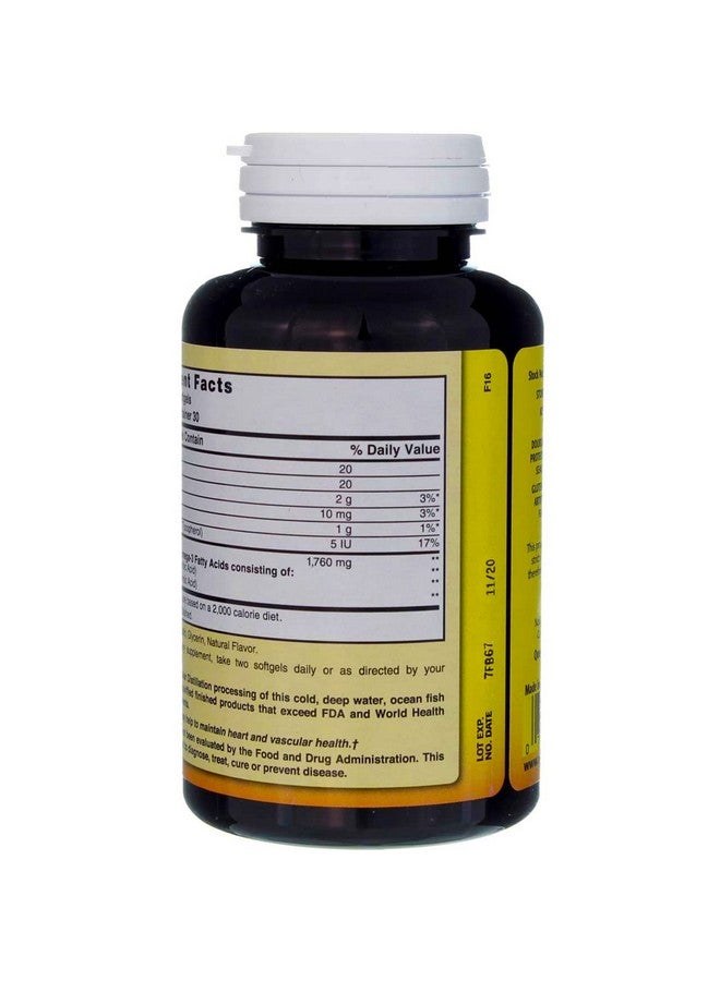 نايتشرز بليند زيت السمك من Nature's Blend 1760 مجم أوميجا 3 قوة إضافية - 60 كبسولة هلامية - Image 4