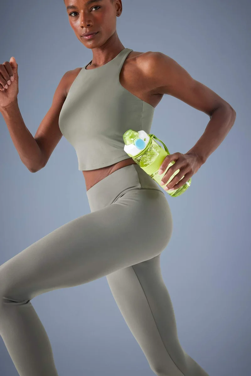 ديفاكتو Padded Stretchy Fabric Sports Bra