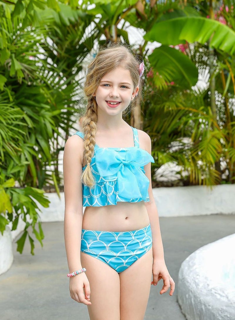 VUCATIN فستان حورية البحر للبنات، ملابس سباحة، فستان حفلة تنكرية، فستان عيد ميلاد، زي تنكري، تنورة حورية البحر (DH73) - Image 5