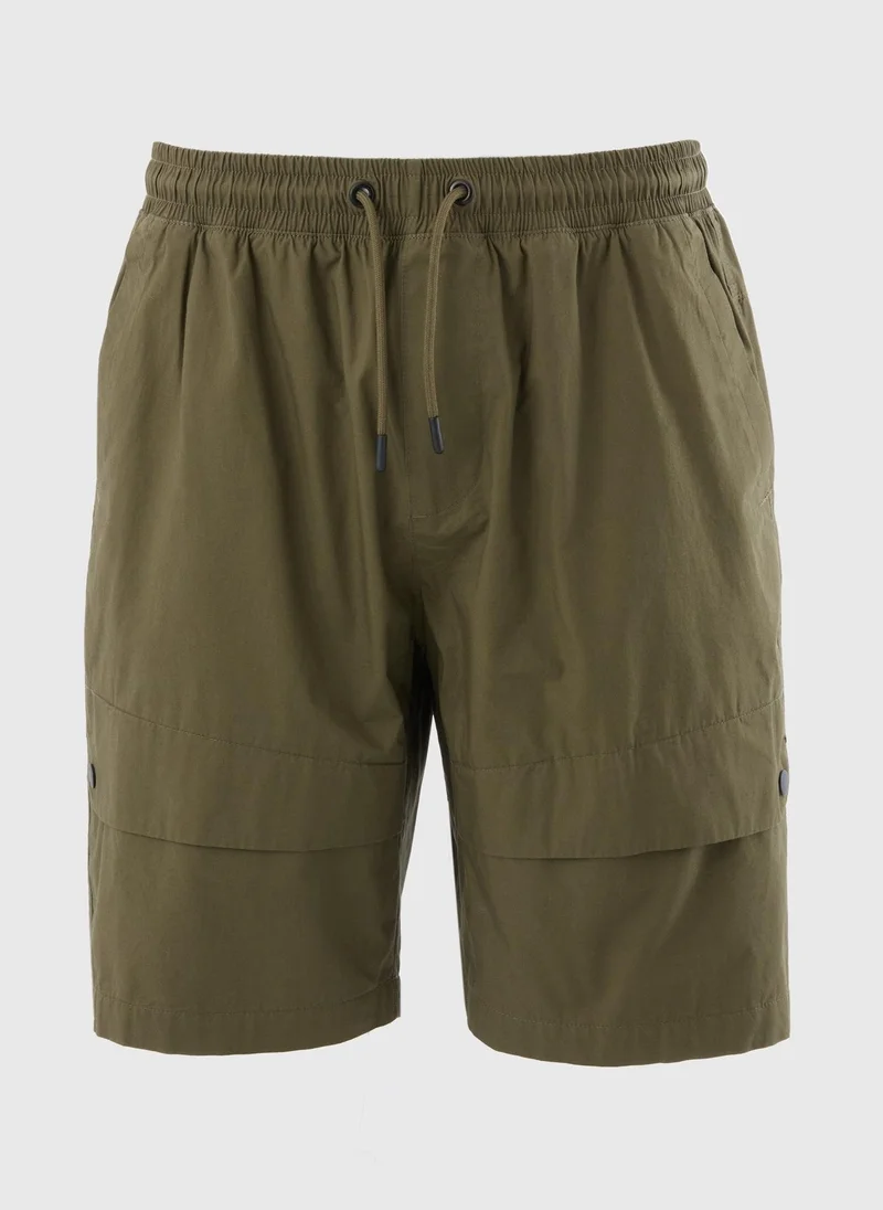 Matalan Khaki Lightweight Pocket Drawcord Shorts