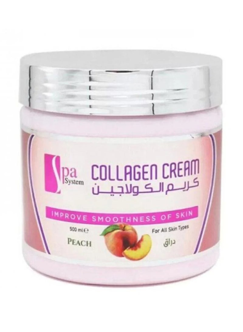 KIRA Spa System Peach Collagen Face & Body Cream 500ml 