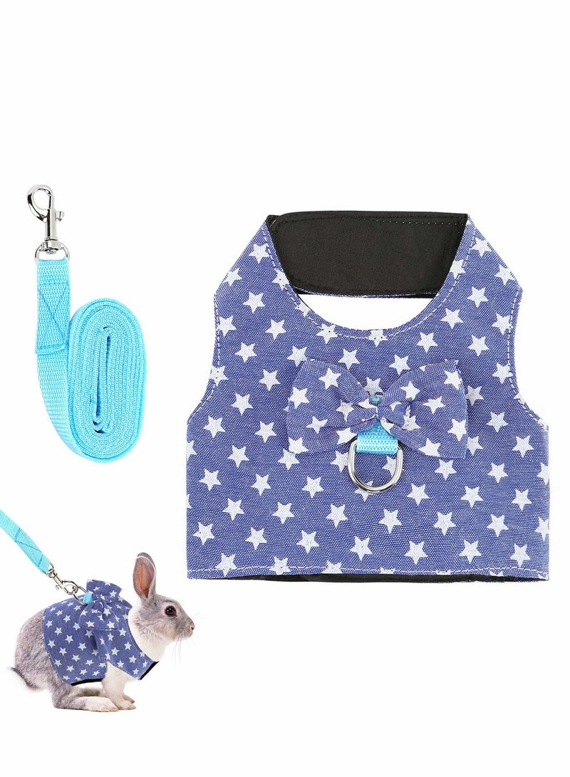Adjustable Cute Rabbit Harness and Leash Set for Small Pets Perfect for Outdoor Adventures - Image 1