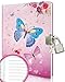 GINMLYDA Girls Diary with Lock for Kids 7x525 Inches 160 Lined Pages Secret Pink Butterfly Notebook for Girls Journal with Lock for Kids Pre School Writing Drawing Cute Girls Gifts for Birthday - Image 2