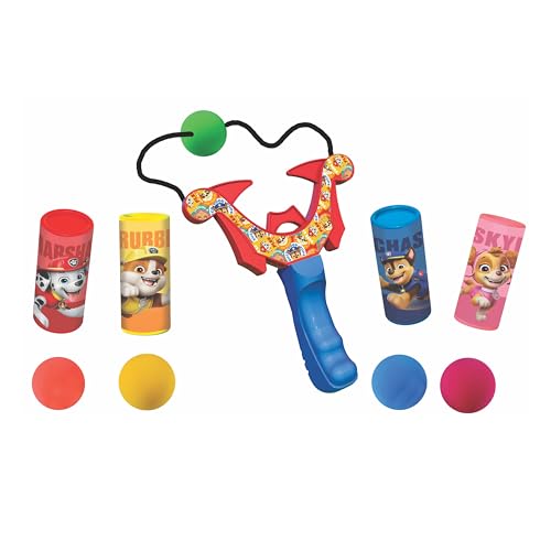 Ratna's Paw Patrol Bullseye Sling Shot with Target, Kids Shooting Game Set, 5 Colorful Balls, Catapult Gulel Power Blast Launcher Archery, Shoots Up to 25 Feet, Toy for Kids Ages 5+ Years - Image 2