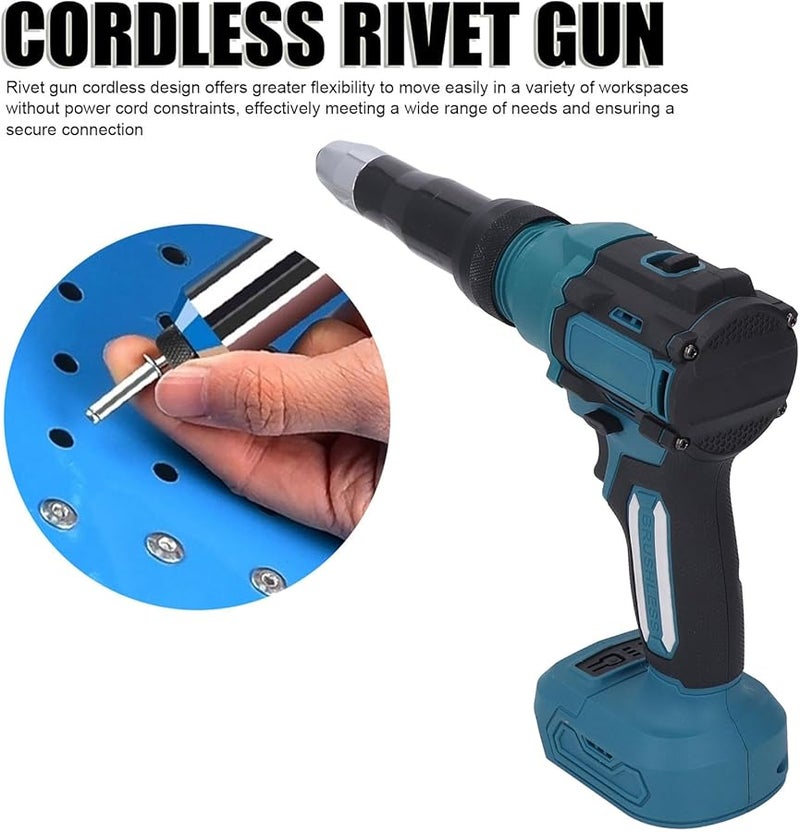 BL1840 مجموعة مسدس برشام لاسلكي بدون فرش 18 فولت بسرعتين أوتوماتيكي مع ضوء LED - Image 3