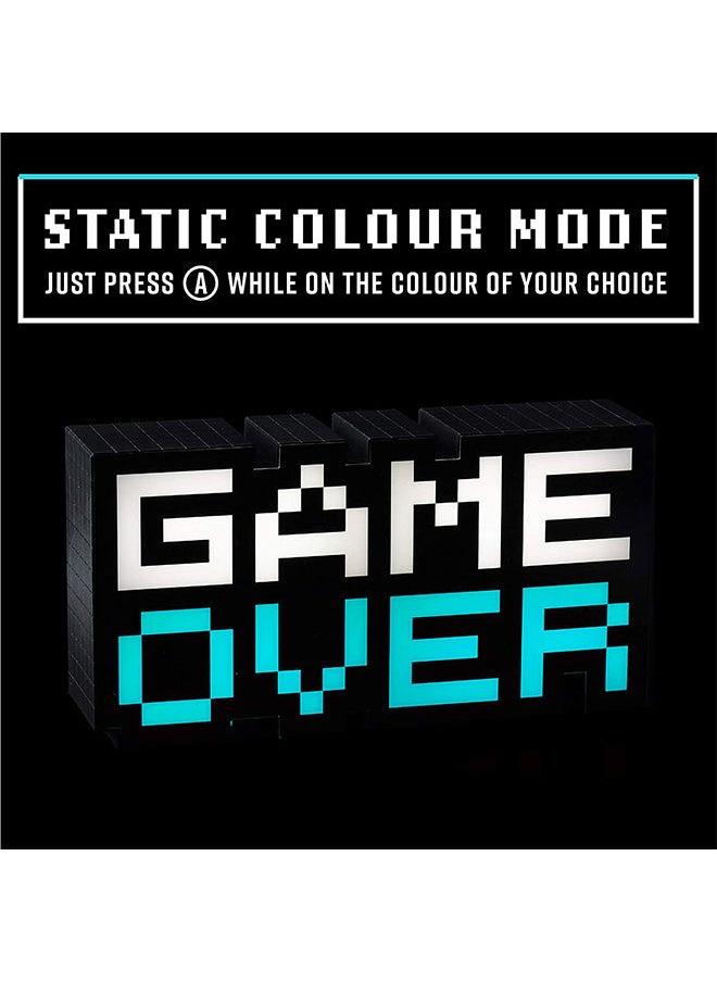 Game Over Video Game Icon Atmosphere LED Light