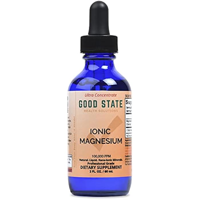 Good State (Glass Bottle) Good State Liquid Ionic Magnesium Ultra Concentrate (10 Drops Equals 50 mg - 100 Servings per Bottle) - Image 1