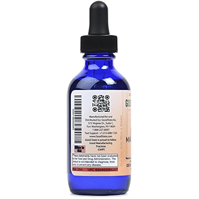 Good State (Glass Bottle) Good State Liquid Ionic Magnesium Ultra Concentrate (10 Drops Equals 50 mg - 100 Servings per Bottle) - Image 3