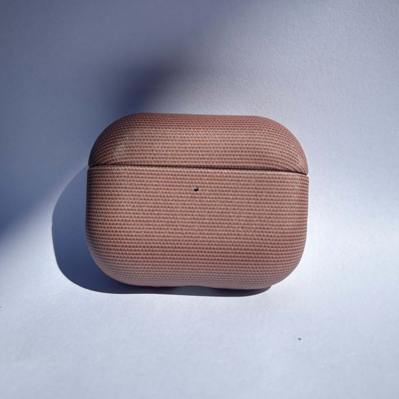حافظة حماية متوافقة باللون بنفسجي وحماية من الخدش وحمل يومي خفيف خفيف الوزن مع سماعات AirPods Pro جلدية مع غطاء صلب للهدايا للاستخدام الشخصي للعائلة - Image 4