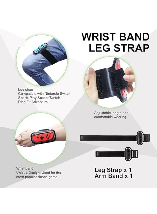 General The 12-in-1 Switch Sports Accessories Set is available for Nintendo Switch and Nintendo Switch OLED, including tennis rackets, golf clubs, mini swords, wristbands and leg straps, wristbands, joy-con cases  - Image 4