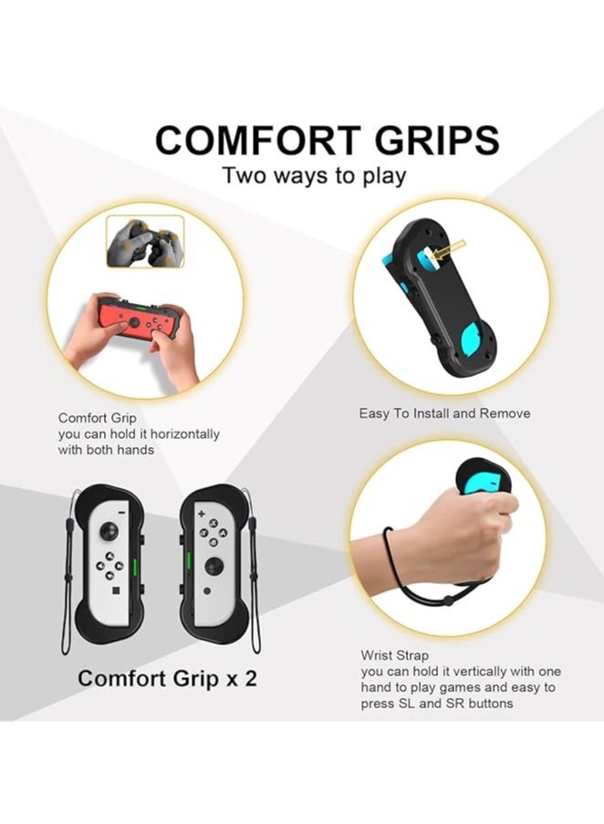 General The 12-in-1 Switch Sports Accessories Set is available for Nintendo Switch and Nintendo Switch OLED, including tennis rackets, golf clubs, mini swords, wristbands and leg straps, wristbands, joy-con cases  - Image 5