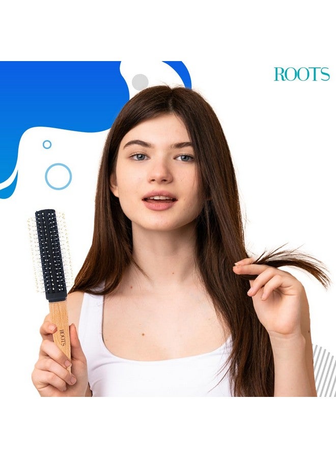 Roots - Roots Wooden Brushes Hair Brushes - For Men & Women - BWR13 - Image 4