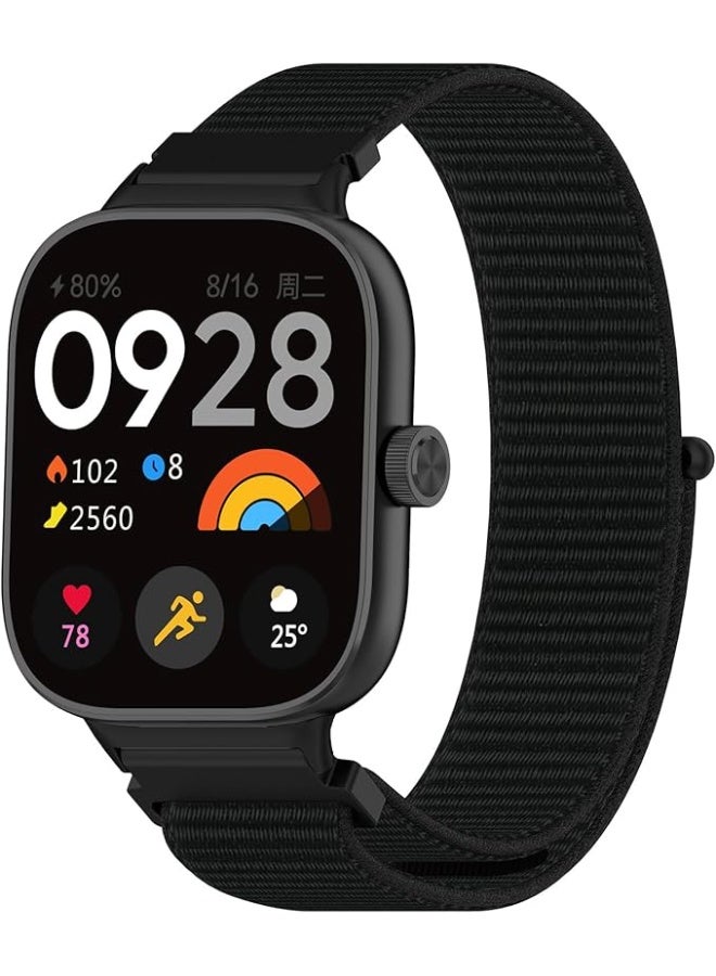 Nylon Strap Compatible with Redmi Watch 4, Redmi Watch 5, Xiaomi Smart Band 8 Pro, and Band 9 Pro, Adjustable Breathable Elastic Replacement Bracelet, Lightweight Sport Watchband for Men and Women - Image 1