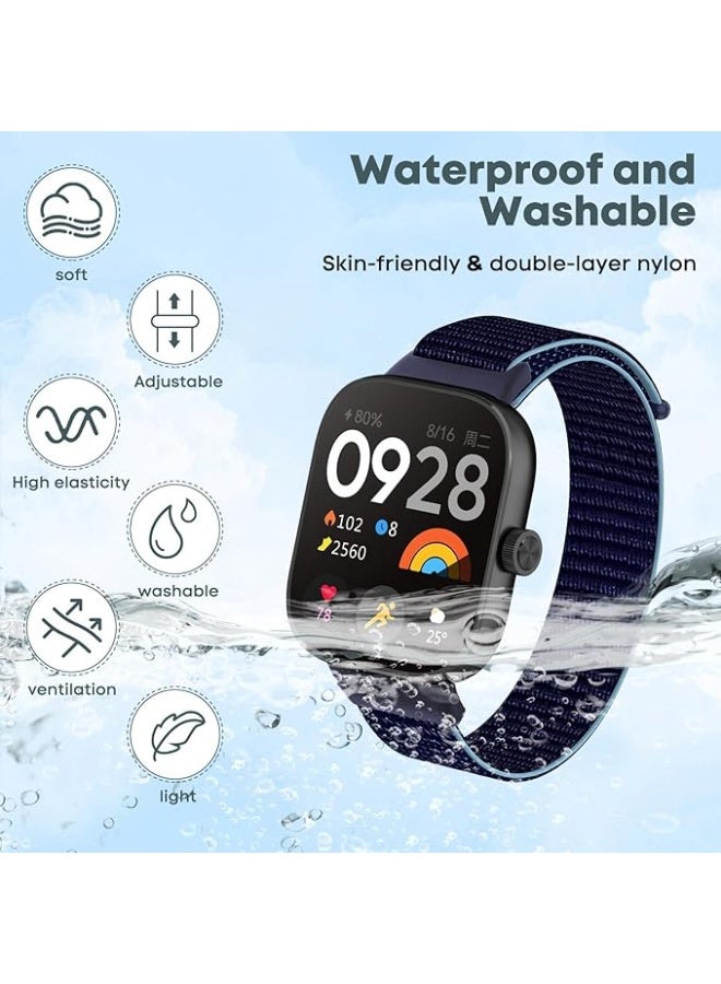 Nylon Strap Compatible with Redmi Watch 4, Redmi Watch 5, Xiaomi Smart Band 8 Pro, and Band 9 Pro, Adjustable Breathable Elastic Replacement Bracelet, Lightweight Sport Watchband for Men and Women - Image 3