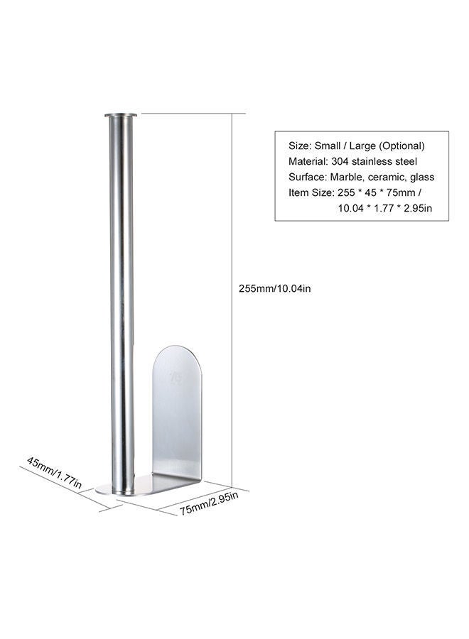 نيبمينينت حامل يثبت على الحائط بدون مسامير, متعدد الاستخدامات فضي 10.04x1.77x2.95بوصة - Image 2