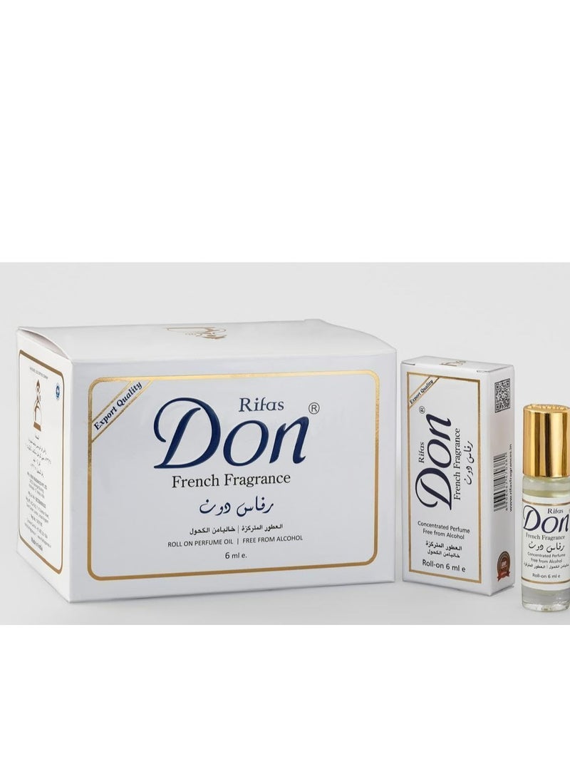 don French Fragrance Roll On Perfume 6 ML 12 Pcs  - Image 1