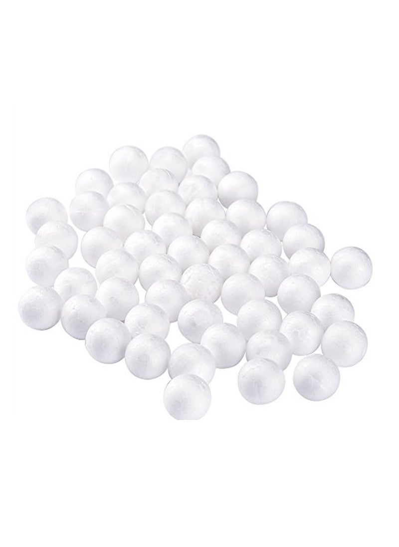 PARTNER 48-Piece Foam Ball Set 20mm Diameter White  - Image 1