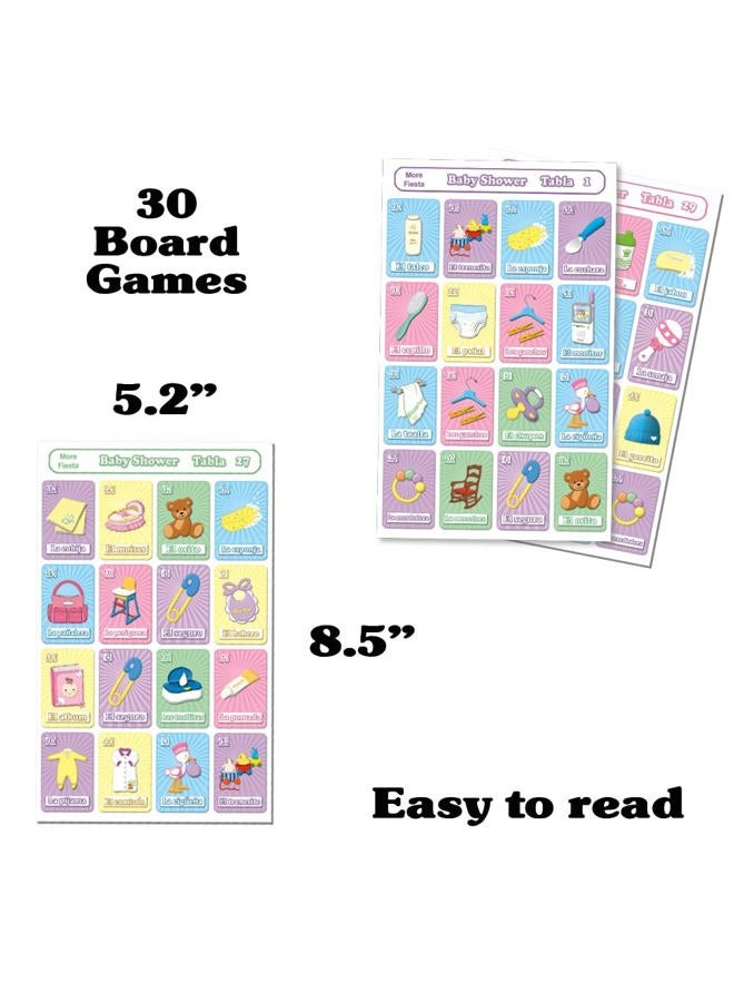 More Fiesta Baby Shower Loteria Bingo in Spanish, for 30 Players - Image 2