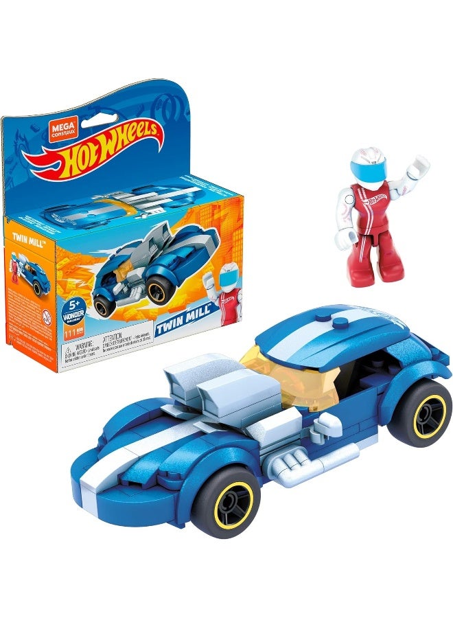 MEGA CONSTRUX Hot Wheels Mega Construx Twin Mill Construction Set, Building Toys for Kids 5 Years and Up  - Image 4