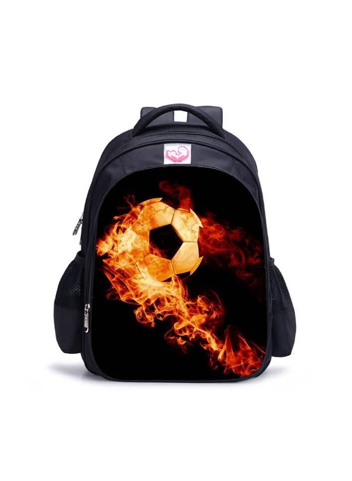 2024 Foreign Trade DIY Schoolbag Camouflage Football Back Guard Large Capacity Children's Backpack Schoolbag LOGO Manufacturer,A-28-Small-Football  - Image 1