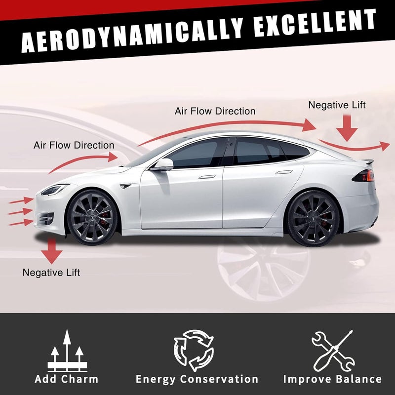 Tongze 4ft Universal Rear Spoiler for Cars: Gloss Black Universal Spoiler Wing for Trunk/Rear Window/Car Roof Joint for Tesla Honda Nissan Kia BMW and Most Car(Gloss Black) - Image 5