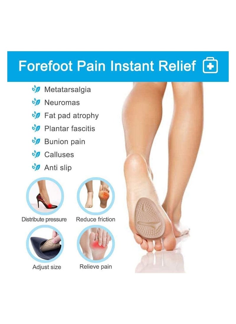 Generic - Medical Forefoot pads Ball of Foot Cushions gel Insoles shoe inserts (Self-Sticking) - Image 1
