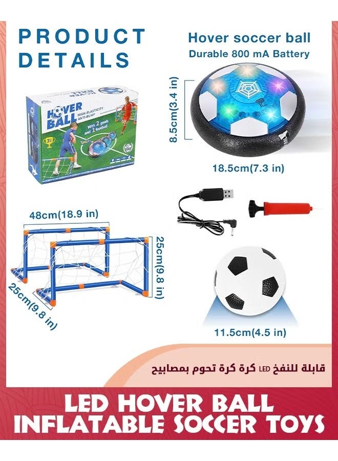EETU Soccer Goal Backyard Set,Hover Soccer Balls,2-in-1 Hover Football With LED Star Night Light,Size 3 Football,Gift For Kids Boys Girls,Pop Up Portable Soccer Set,Toddler Soccer Nets Training Equipment - Image 5