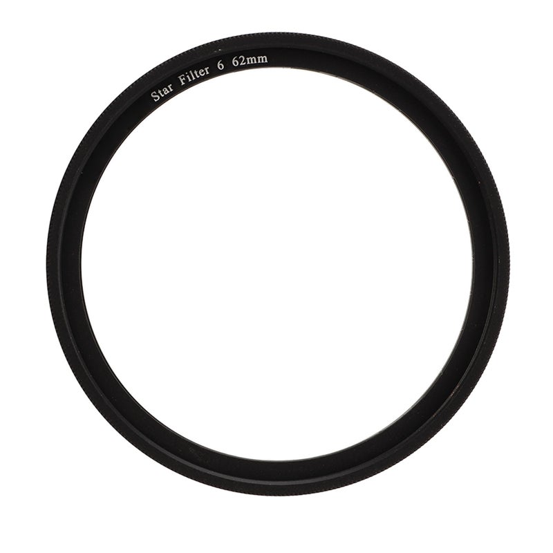 Star Filter: 62mm HD Coated Optical Glass & Aluminum Alloy - 360-Degree Rotating Knurled Frame Camera Filter for Night Scenery, Glass and Metal Product Photography - Image 1
