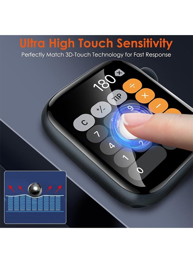 X-level Apple Watch Series 10 42 mm Screen Protector, Full Coverage Waterproof HD Clear Anti-Scratch  Soft Film for iWatch Accessories  Easy Installation  - Image 4